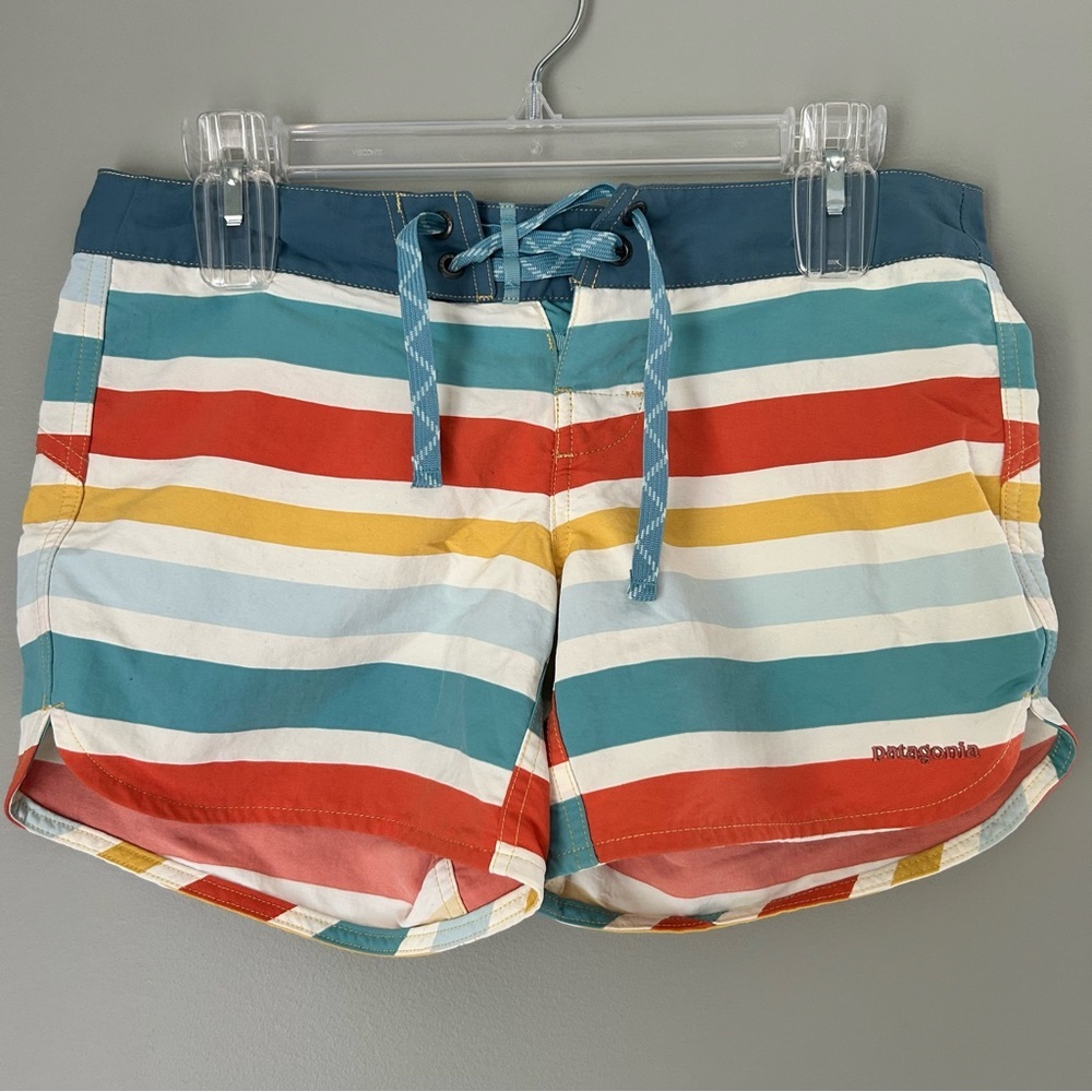 Patagonia Wavefarer Multicolor Striped Board Shorts